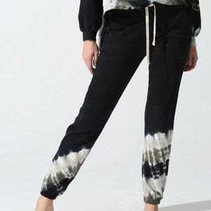 Electric & Rose Navy Blue/Green/White Modal Tie Dye Jogger